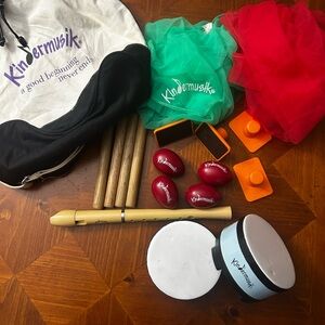 Kindermusik musical instruments with bag